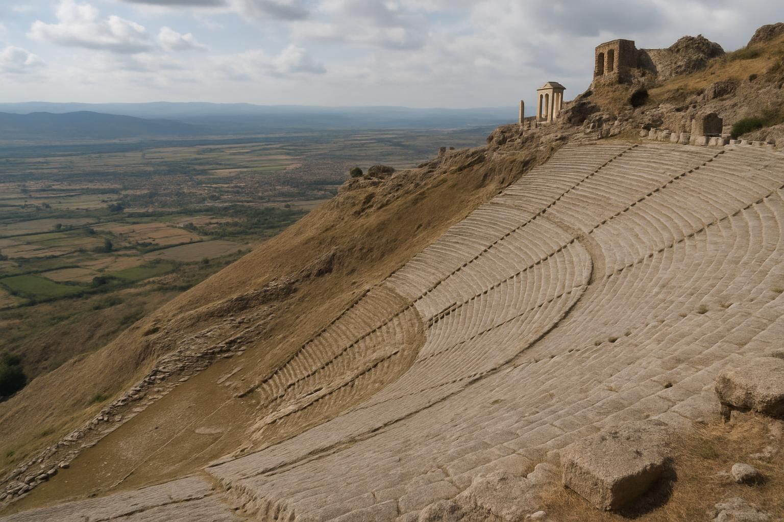 Bergama Akropol tiyatrosu, Bergama servis bölgesi
