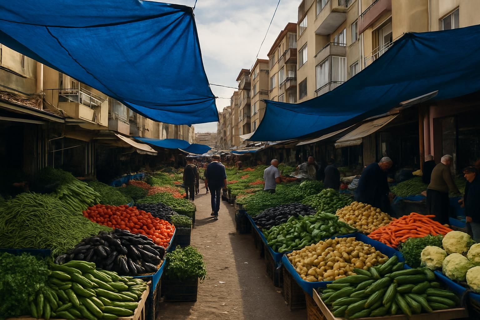 Karabağlar semt pazarı, Karabağlar servis bölgesi