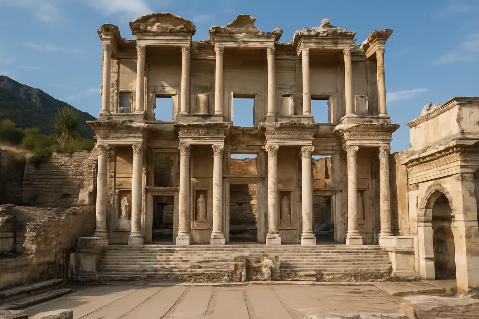 Celsus Kütüphanesi, Selçuk servis bölgesi